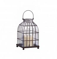 подсвечник-фонарь металлический клетка bird in cage ii, 22 см в Комсомольск-на-Амуре