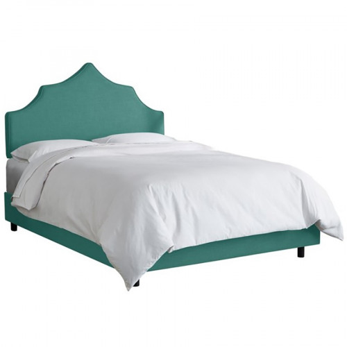 кровать двуспальная 160х200 бирюзовая camille light teal в Комсомольск-на-Амуре