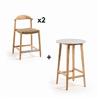 комплект мебели pack 618 giorgia 62 beige стол + 2 стула от la forma (ex julia grup) в Комсомольск-на-Амуре