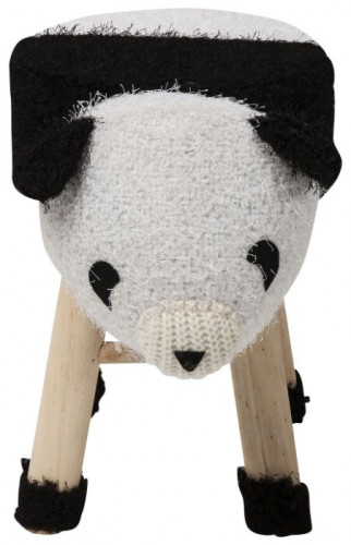kare design пуф panda, коллекция "панда" 40*35*27, полиэстер, полиуретан, сосна, белый в Комсомольск-на-Амуре