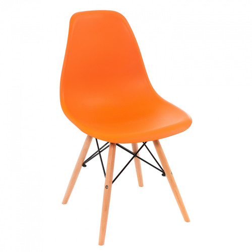 стул деревянный eames pc-015 оранжевый в Комсомольск-на-Амуре