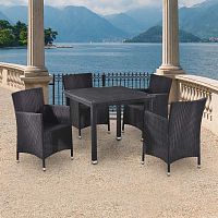 обеденная группа из искусственного ротанга bona на 4 персоны в Комсомольск-на-Амуре