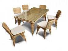 обеденная группа ницца на 6 персон ,жёлтый в Комсомольск-на-Амуре