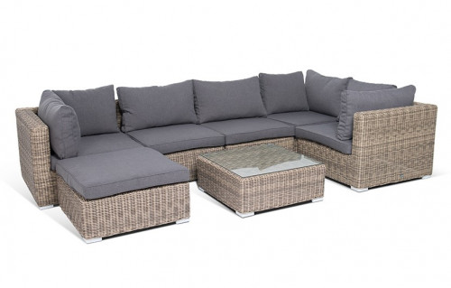 модуль лунго прямой на 6 персон серый в Комсомольск-на-Амуре