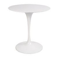 стол eero saarinen style tulip table top mdf d70 глянцевый белый в Комсомольск-на-Амуре