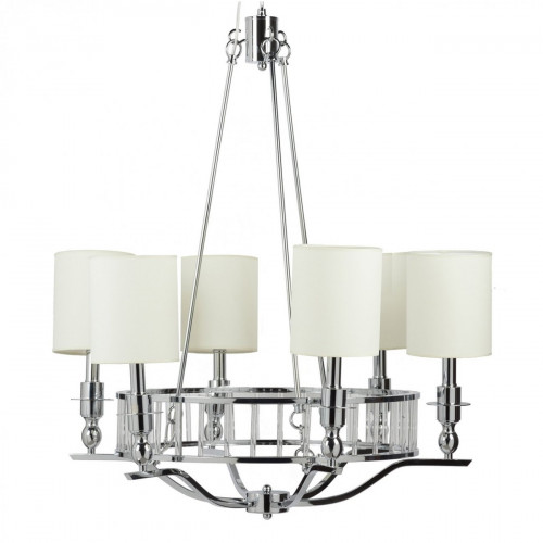 люстра easton light chandelier хром, бежевая в Комсомольск-на-Амуре