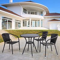 комплект мебели из искуственного ротанга tini коричневый на 3 персоны в Комсомольск-на-Амуре