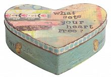 металлическая декоративная коробка (шкатулка) в виде сердца heart в Комсомольск-на-Амуре