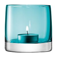 подсвечник стеклянный бирюзовый для чайной свечи light colour, 8,5 см в Комсомольск-на-Амуре