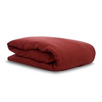 пододеяльник изо льна бордового цвета essential 200х200 в Комсомольск-на-Амуре