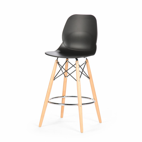 барный стул eiffel (eames style) черный в Комсомольск-на-Амуре
