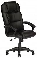 компьютерное кресло tetchair бергамо (крестовина пластик, обивка кож/зам) для руководителя в Комсомольск-на-Амуре