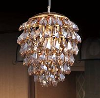 подвесной светильник crystal lux charme sp3+3 led gold/amber в Комсомольск-на-Амуре