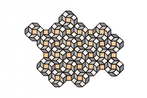 ковер parquet rhomb yellow 314x195 от gan в Комсомольск-на-Амуре