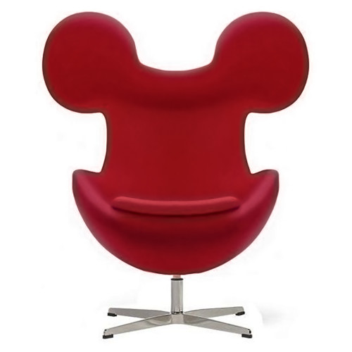 кресло egg mickey красное в Комсомольск-на-Амуре