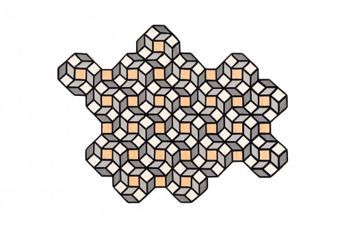 ковер parquet rhomb yellow 254x195 от gan в Комсомольск-на-Амуре