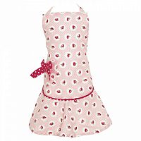 детский фартук w/bow strawberry pale pink в Комсомольск-на-Амуре