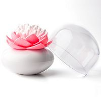 контейнер для хранения ватных палочек lotus белый-розовый в Комсомольск-на-Амуре