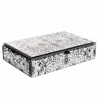 шкатулка для украшений кобра серая 23x15x5 см в Комсомольск-на-Амуре