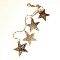 гирлянда новогодняя подвесная звезды золотые golden stars, 65 см в Комсомольск-на-Амуре