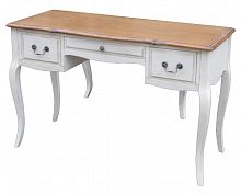 письменный стол mobilier de maison белый, коричневый в Комсомольск-на-Амуре
