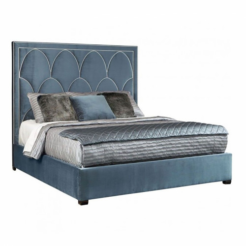 кровать petals queen голубой 90х200 р в Комсомольск-на-Амуре