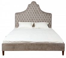 кровать двуспальная 180х200 бежевая из велюра guli в Комсомольск-на-Амуре