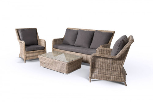 лаунж зона гляссе на 4 персоны серая в Комсомольск-на-Амуре