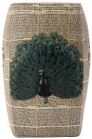 керамический столик-табурет garden stool с павлином в Комсомольск-на-Амуре