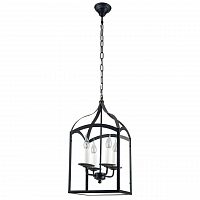 дизайнерская подвесная люстра spot light cage 9500404 черная в Комсомольск-на-Амуре