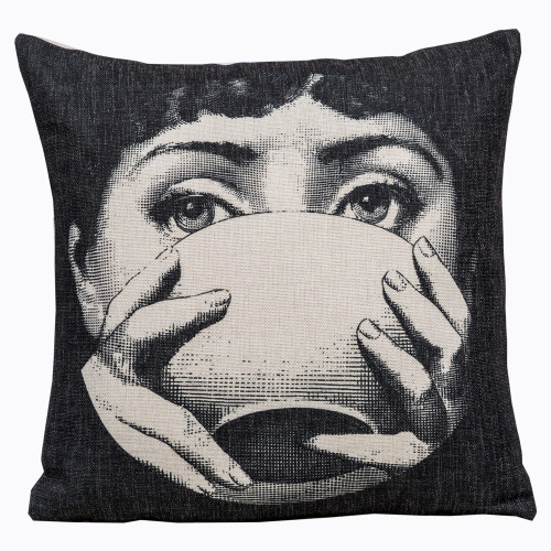 арт-подушка tea time fornasetti в Комсомольск-на-Амуре