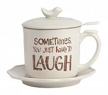 чайный набор sometimes you just have to laugh в Комсомольск-на-Амуре