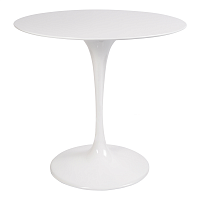 стол eero saarinen style tulip table top mdf d80 глянцевый белый в Комсомольск-на-Амуре