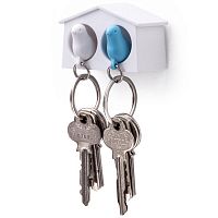 держатель+брелок для ключей двойной mini sparrow белый-голубой в Комсомольск-на-Амуре