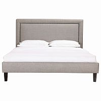 кровать двуспальная 160х200 серая laval upholstered в Комсомольск-на-Амуре