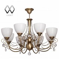 подвесная люстра mw-light фелиция 347016608 белая в Комсомольск-на-Амуре