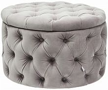 kare design пуф desire, коллекция "желание" 73*46*73, бархат, полиуретан, сосна, серый в Комсомольск-на-Амуре