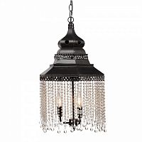 люстра подвесная черная с хрустальными подвесками chandelier в Комсомольск-на-Амуре