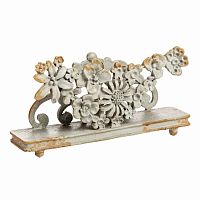 подставка для визиток pewter flower серая в Комсомольск-на-Амуре