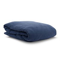 пододеяльник изо льна темно-синего цвета essential 150х200 в Комсомольск-на-Амуре