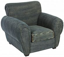 кресло san francisco denim armchair серое в Комсомольск-на-Амуре