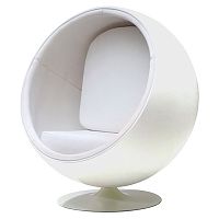 кресло eero ball chair белое в Комсомольск-на-Амуре