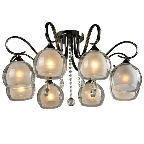 потолочная люстра idlamp merinella 877/8pf-darkchrome в Комсомольск-на-Амуре