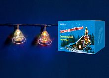светодиодная гирлянда «колокольчики» 280см rgb (07919) uniel uld-s0280-020/dta rgb ip20 bells в Комсомольск-на-Амуре