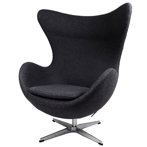 кресло egg chair черное в Комсомольск-на-Амуре
