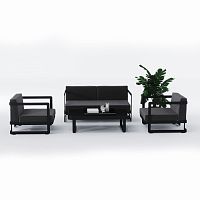 лаунж зона на 4 персоны villino серый/черный в Комсомольск-на-Амуре