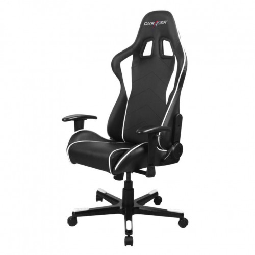 кресло геймерское dxracer formula черно-белое в Комсомольск-на-Амуре