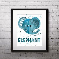 постер elephant а4 в Комсомольск-на-Амуре