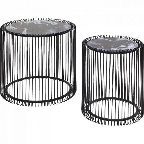 столик приставной wire черный 45x45x46 в Комсомольск-на-Амуре