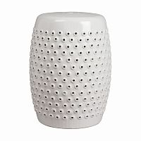 керамический столик-табурет cutwork garden stool белый в Комсомольск-на-Амуре